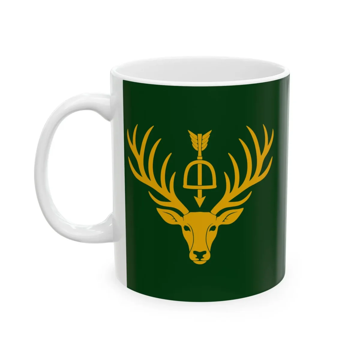 New Forest Flag Mug | Dark Green Ceramic Coffee Cup
